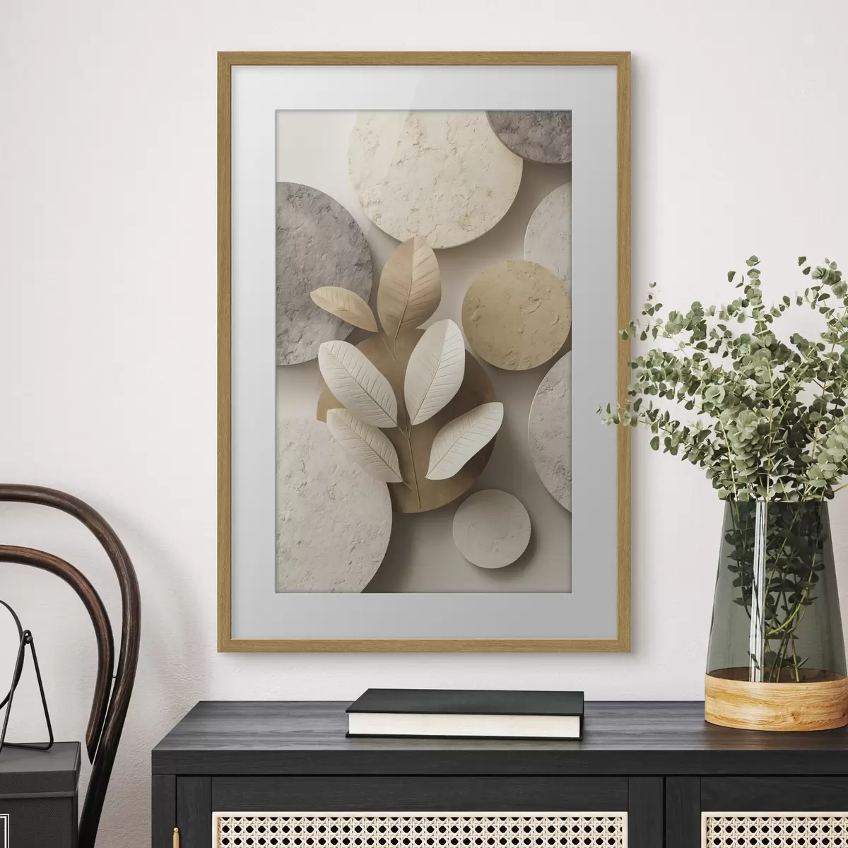 Poster Ronde de feuilles f48691