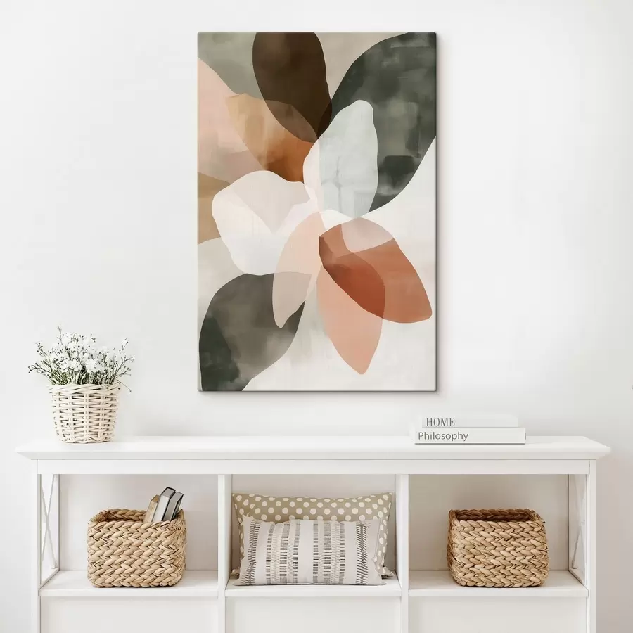 Tableau Fleurs abstraites s48714