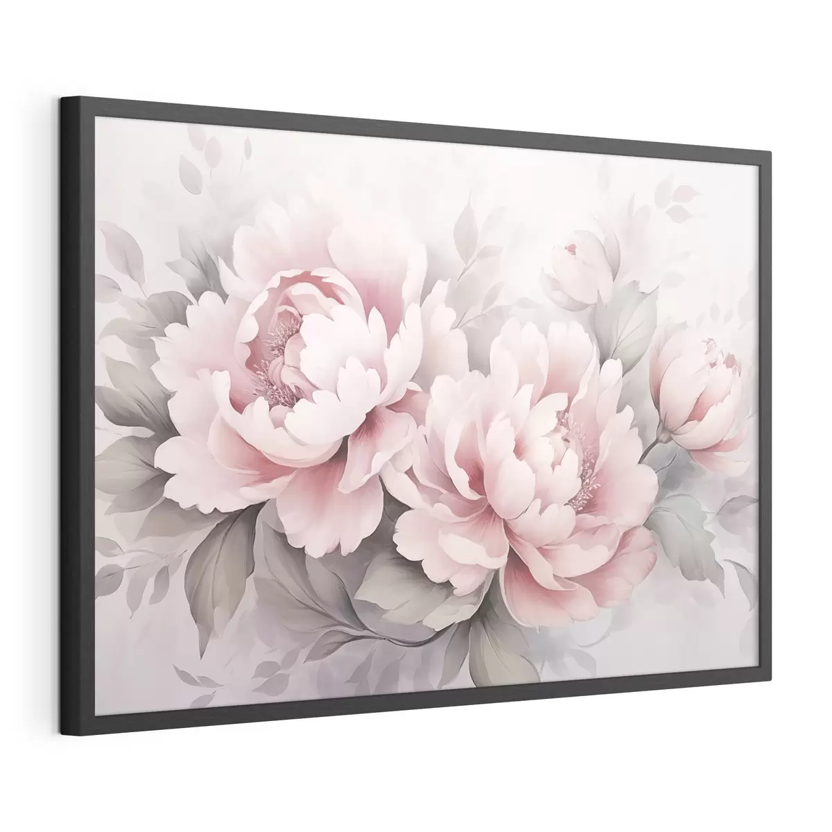 Poster Pivoines et contraste f48702