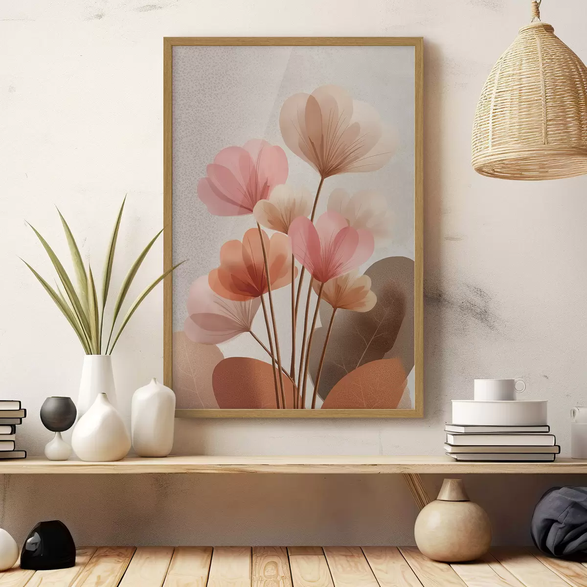 Poster Fleurs Boho f48707