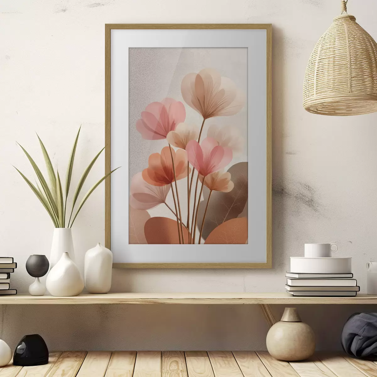 Poster Fleurs Boho f48707