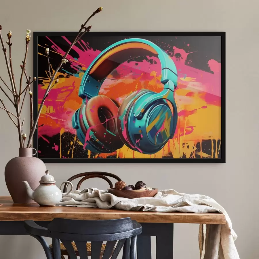 Papier peint Casque aux couleurs vives f48720