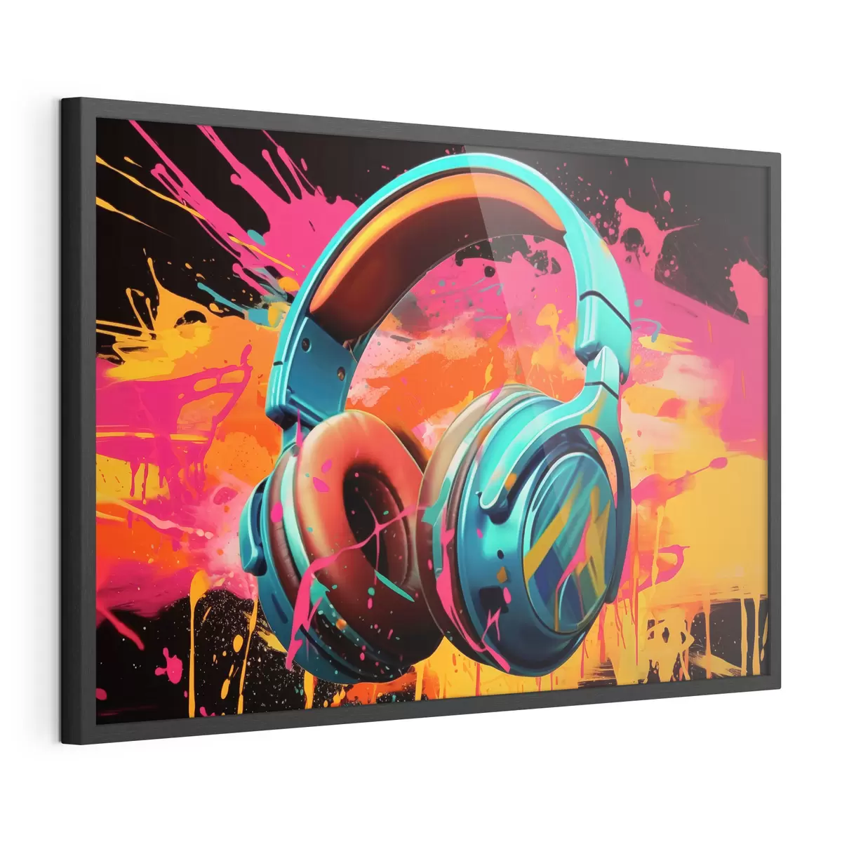 Poster Casque aux couleurs vives f48720