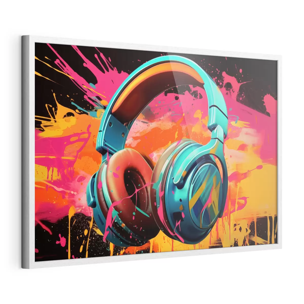 Poster Casque aux couleurs vives f48720