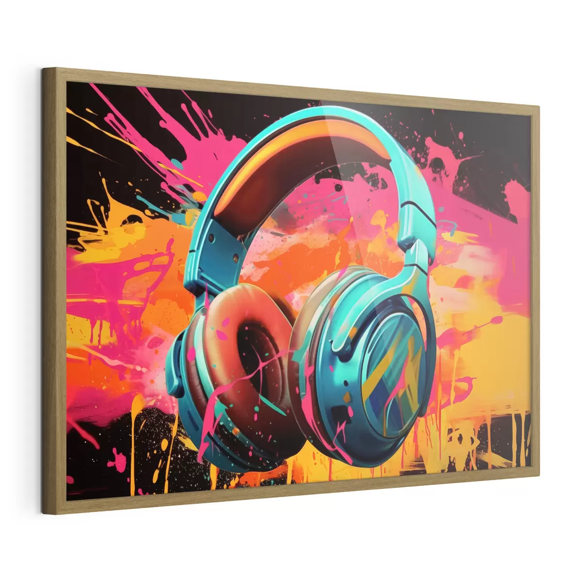 Poster Casque aux couleurs vives f48720