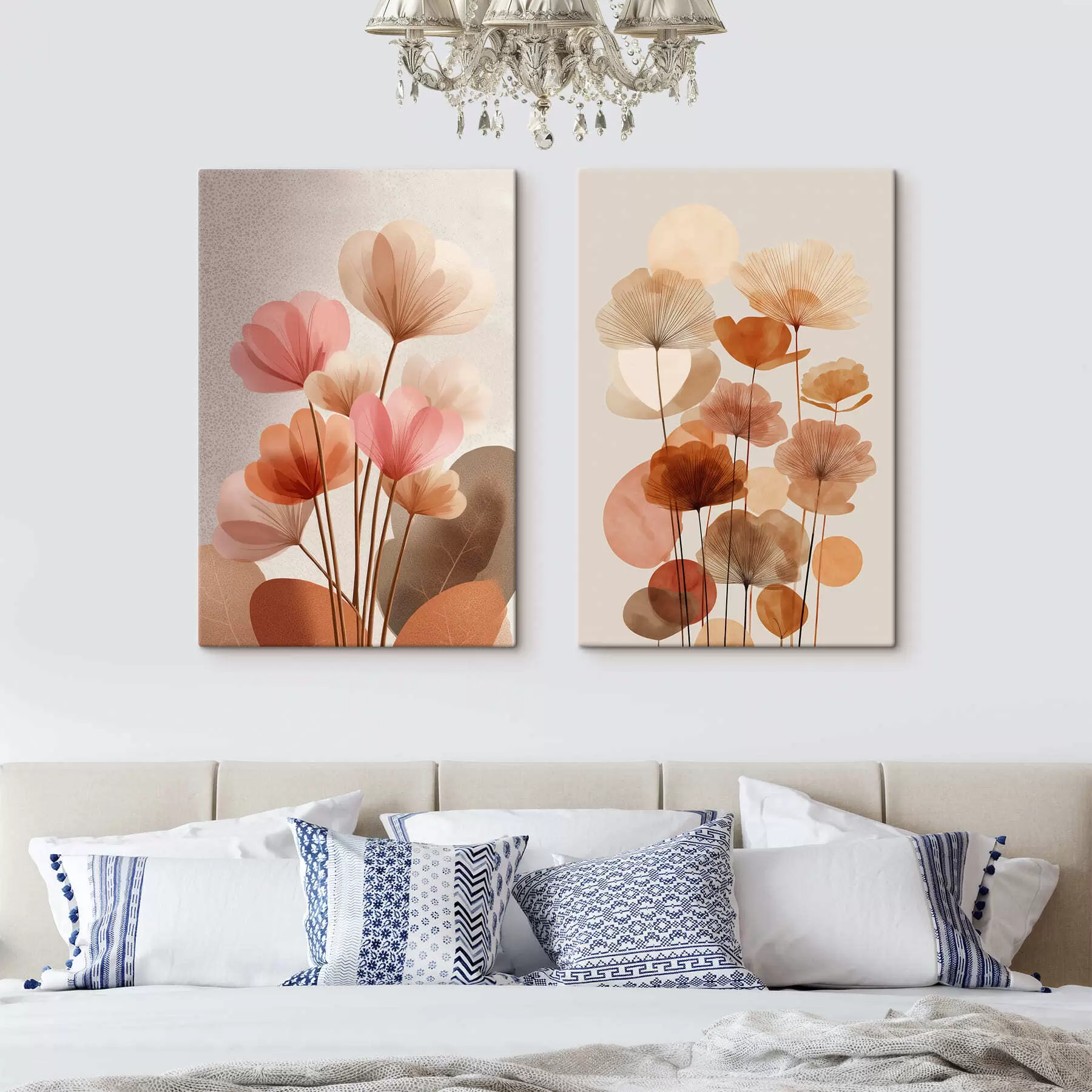 Tableau Fleurs Boho m30305