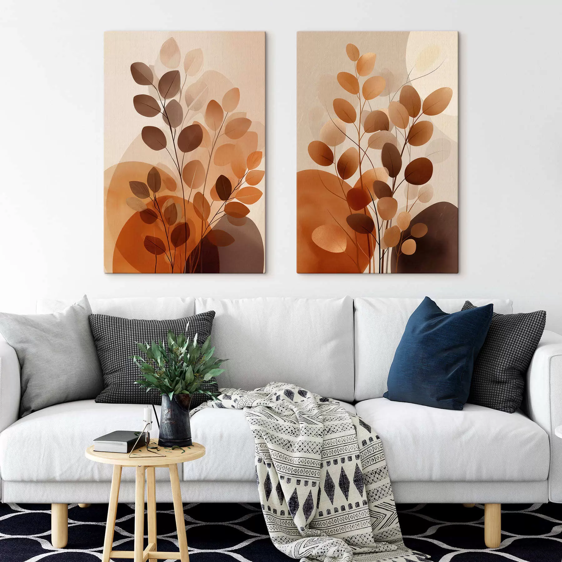 Tableau Fleurs Boho m30306