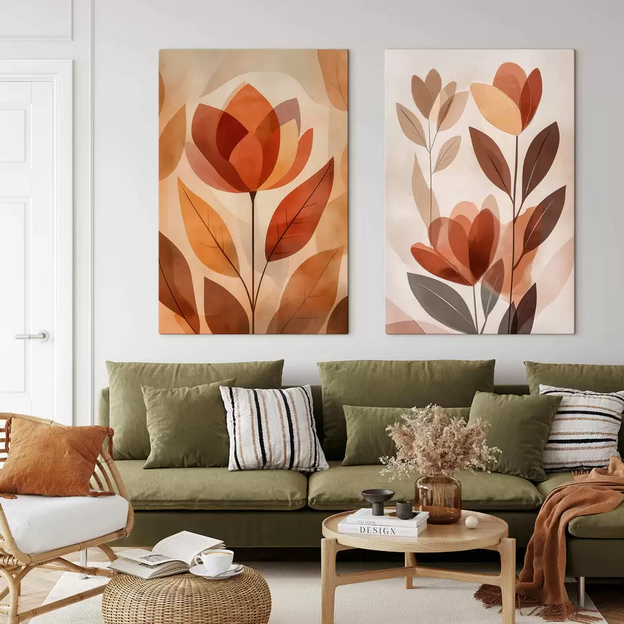 Tableau Fleurs Boho m30308