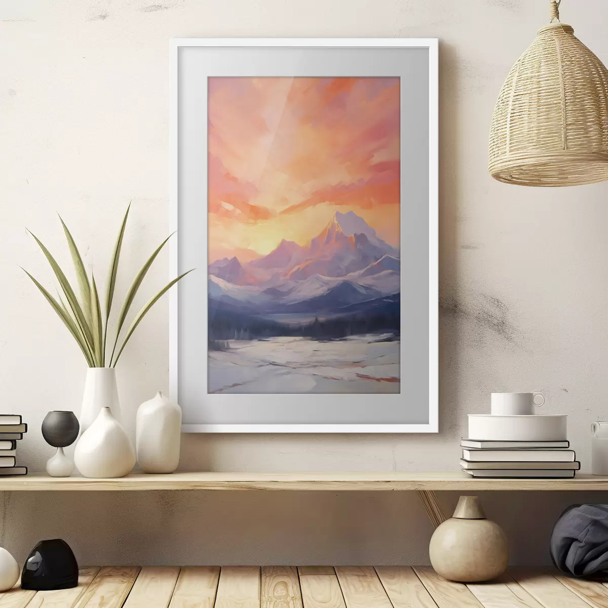 Poster Montagnes et espoir f48741
