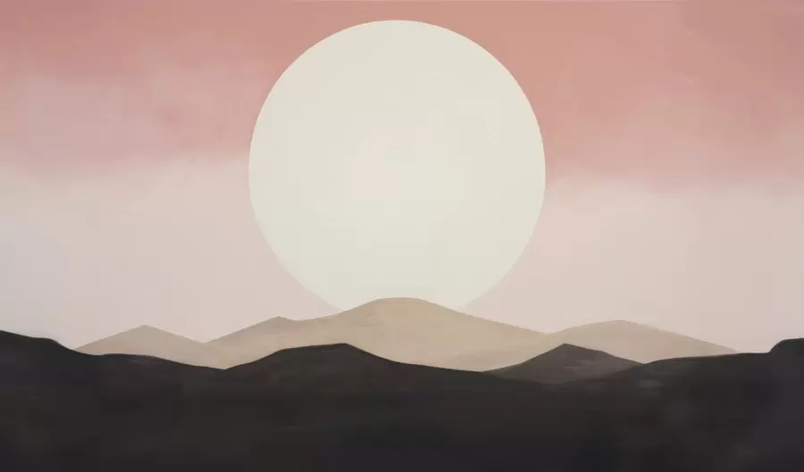 Papier peint Un coucher de soleil paisible w05285