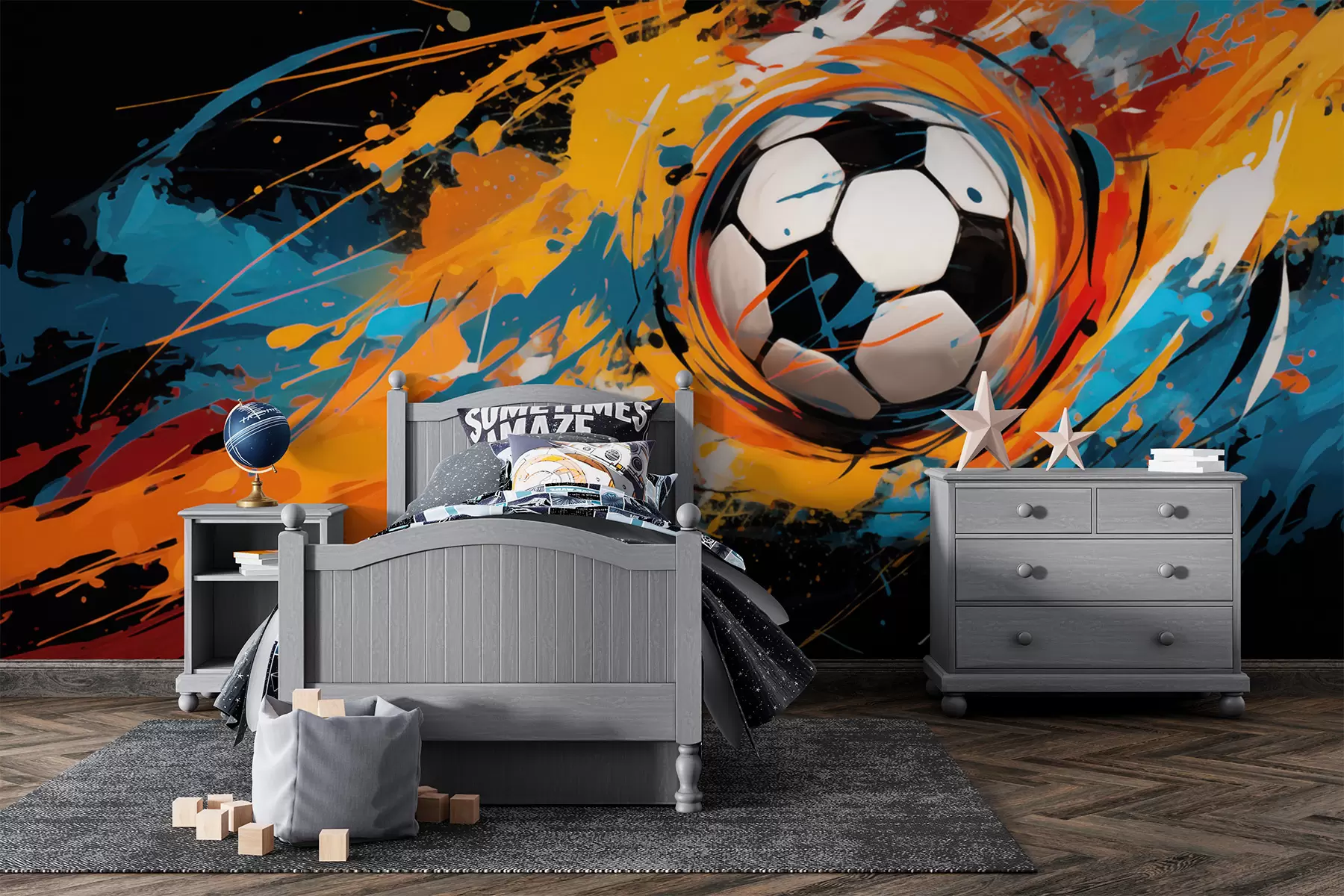 Papier peint Ballon de football w05460