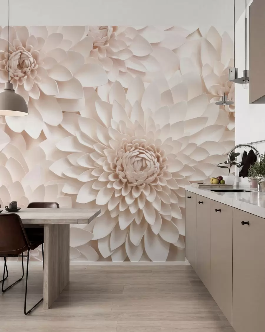 Papier peint Grandes fleurs w05483