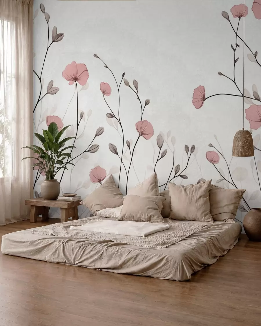 Papier peint Fleurs sauvages w05485