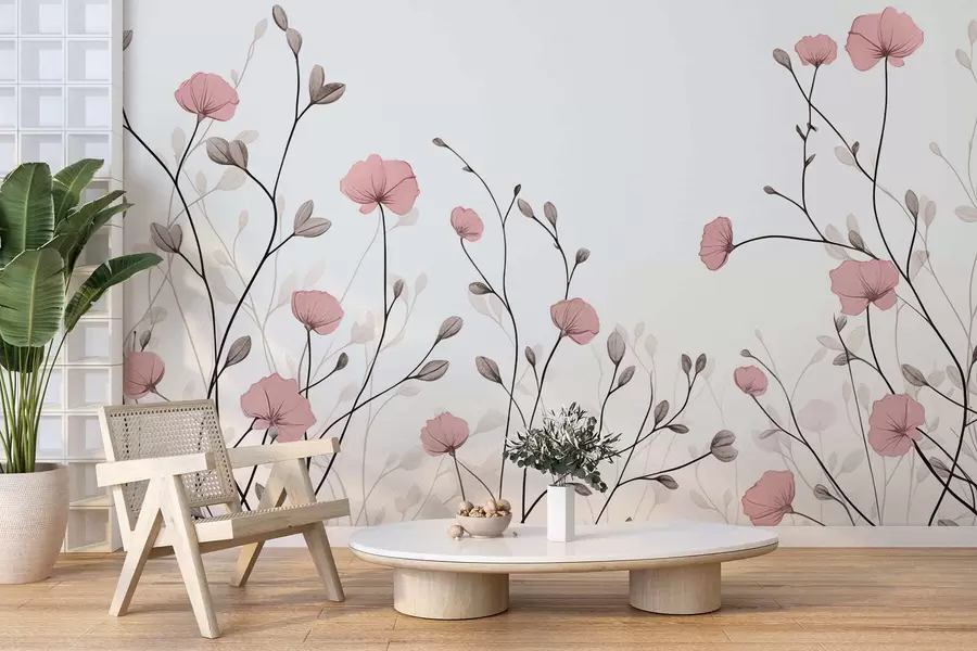 Papier peint Fleurs sauvages w05485