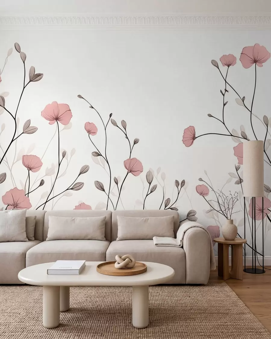 Papier peint Fleurs sauvages w05485