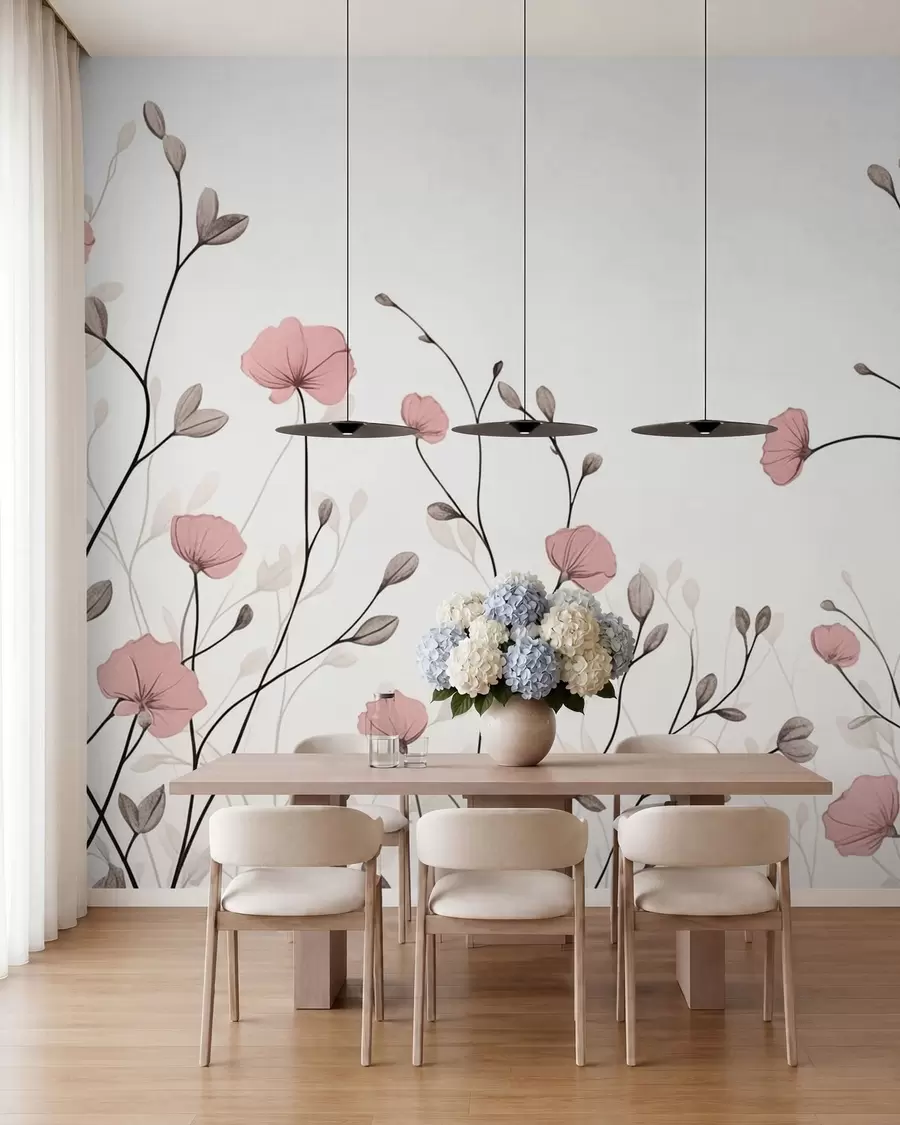 Papier peint Fleurs sauvages w05485