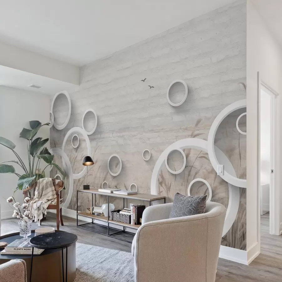 Papier peint Cercles abstraits w09781