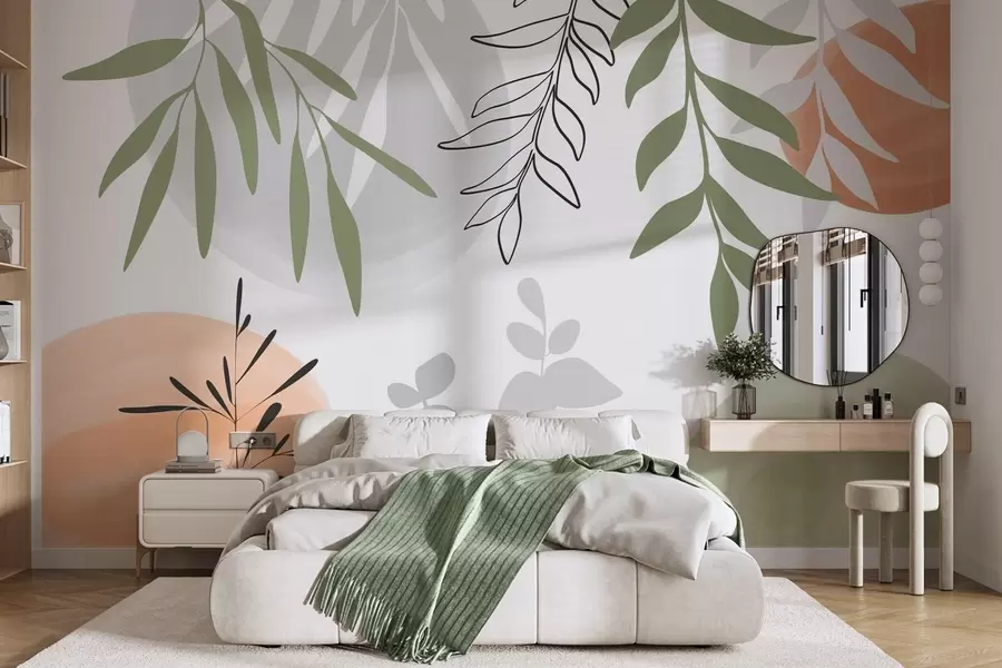 Papier peint Végétation abstraite w05506