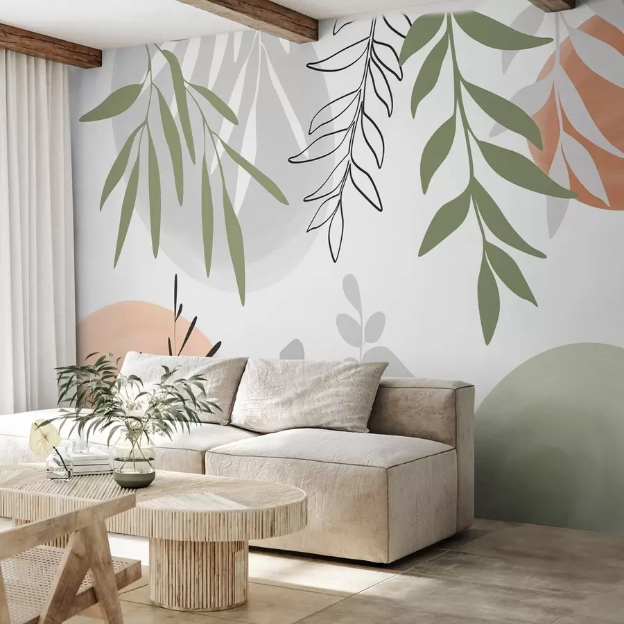 Papier peint Végétation abstraite w05506