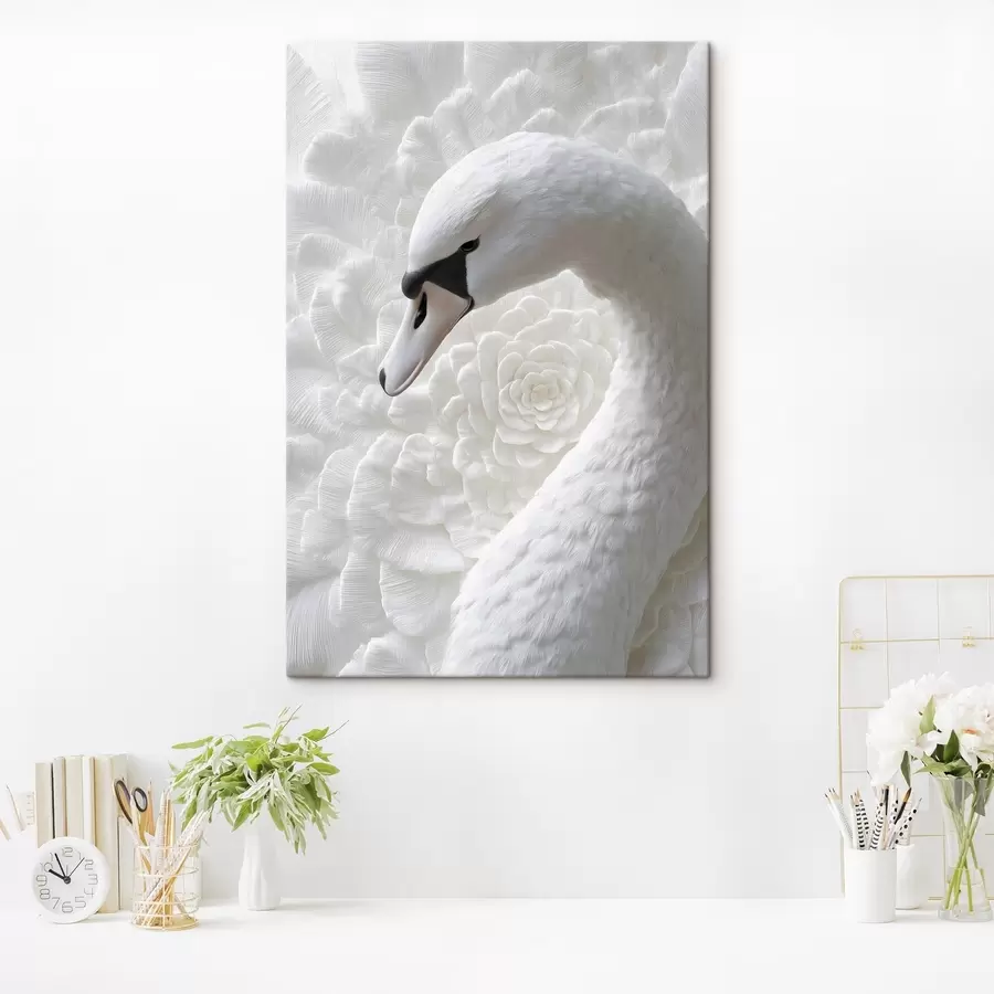 Tableau un cygne gracieux s48781