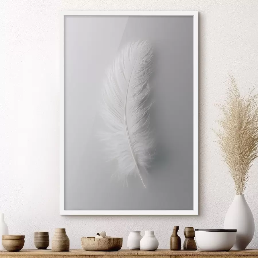 Papier peint une élégante plume de cygne f48782