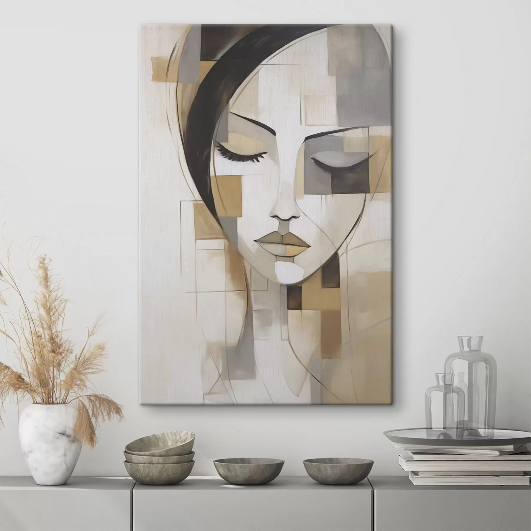Tableau Portrait abstrait s48762