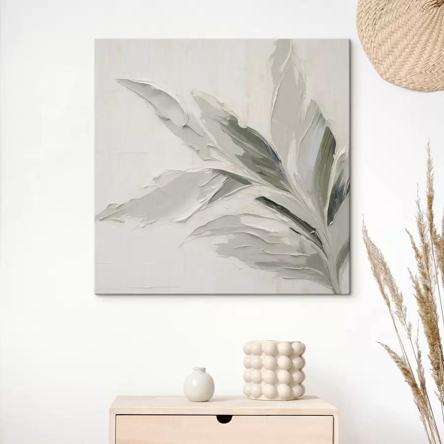 Tableau Peinture abstraite imitant la végétation s48771