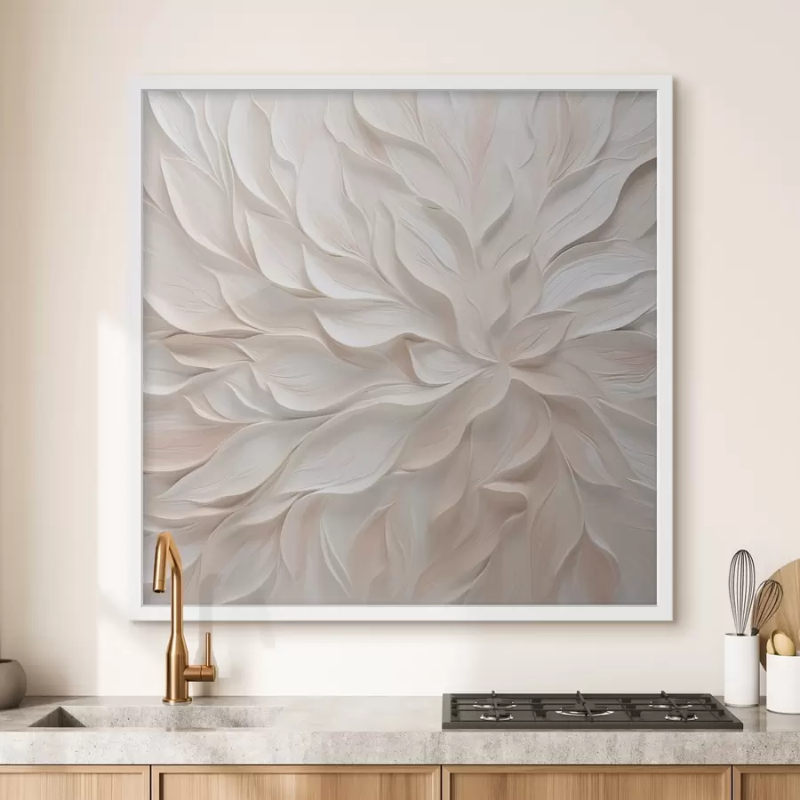 Papier peint Imitation de peinture représentant des pétales abstraits f48759