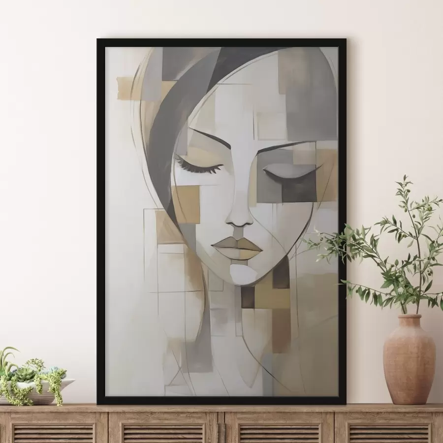 Papier peint Portrait abstrait f48762