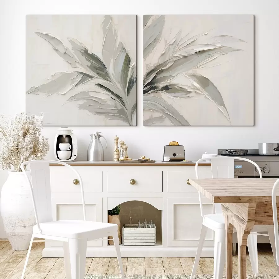 Papier peint Peinture abstraite imitant la végétation m30342