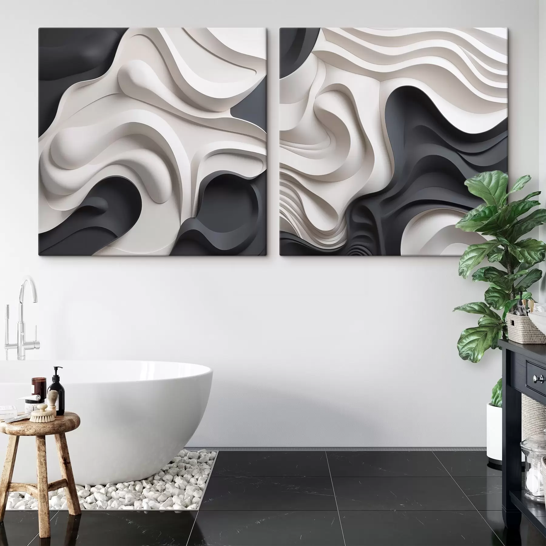 Tableau Composition abstraite m30343