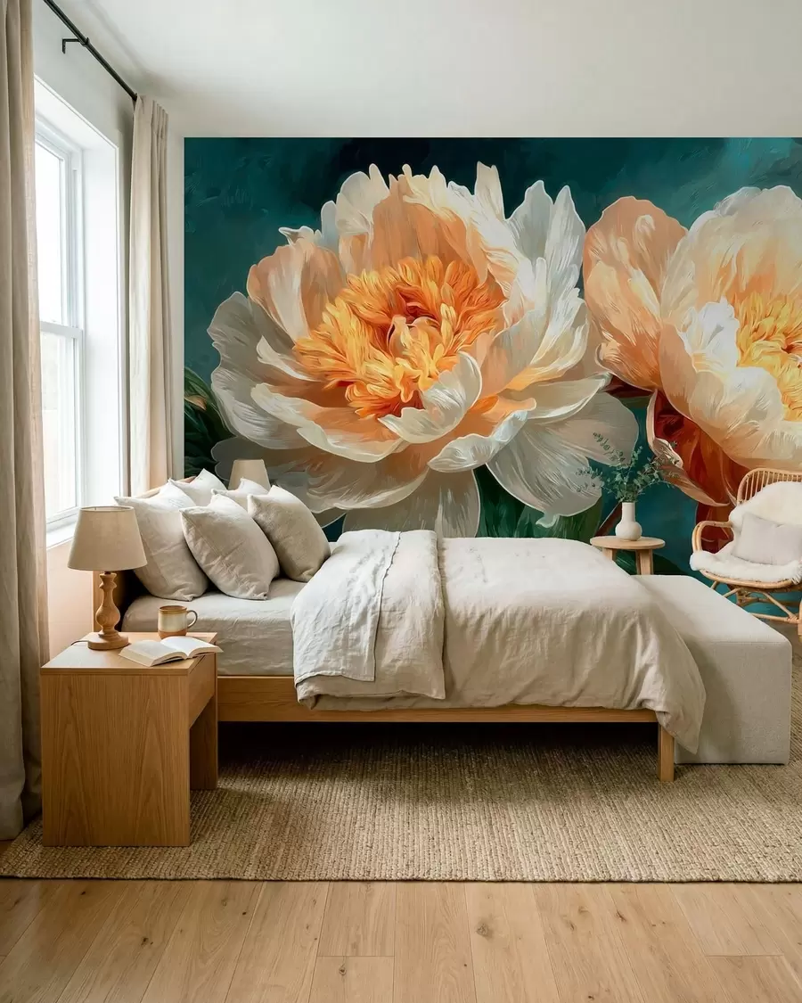 Papier peint Pivoines w05338
