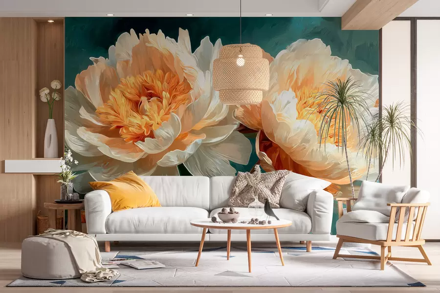 Papier peint Pivoines w05338
