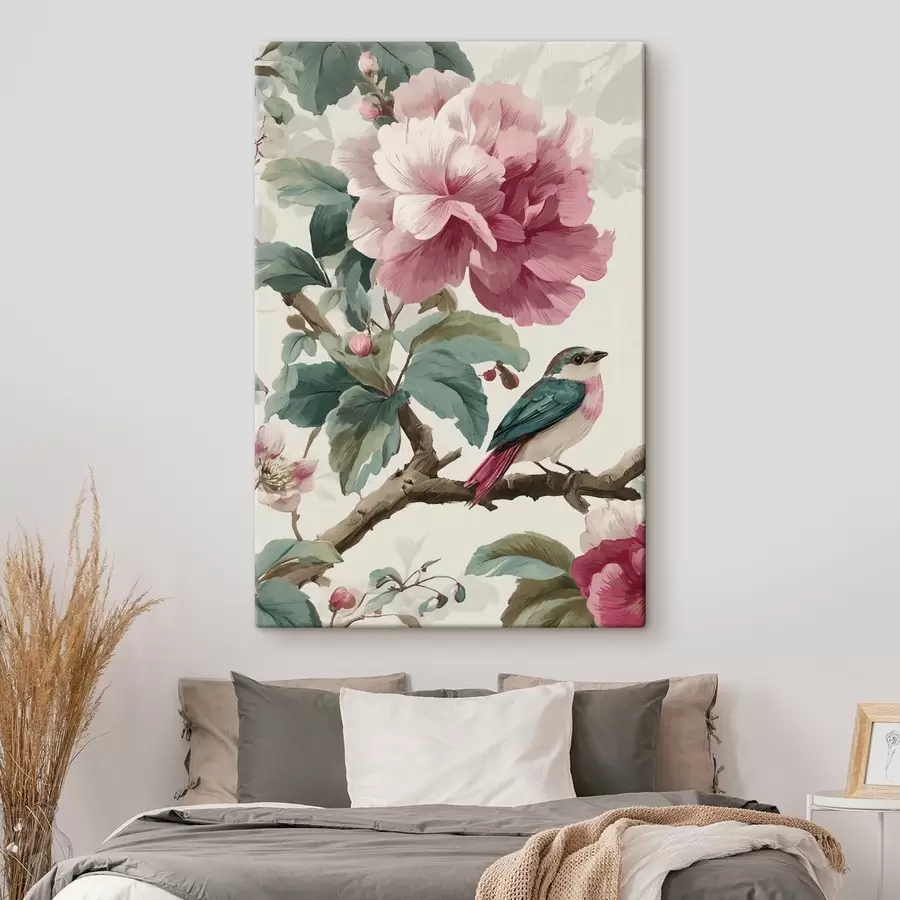 Tableau Une touche de rose s48914