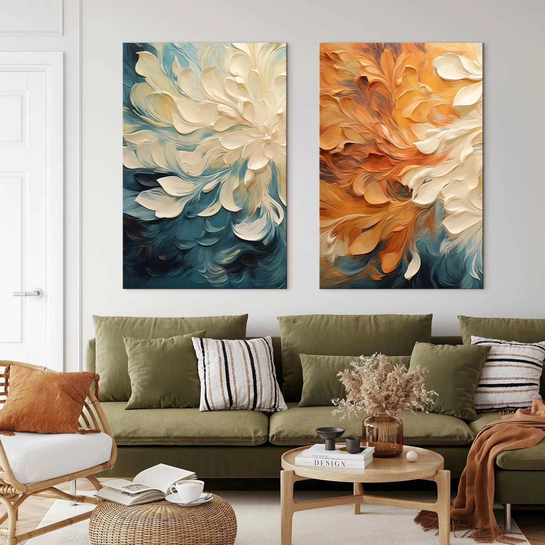 Tableau Abstraction, imitation peinture à l'huile m30378