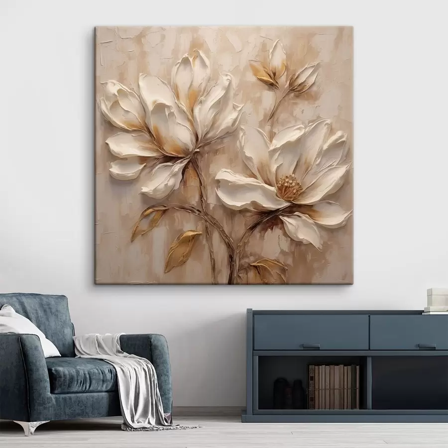 Tableau Fleurs vintage s48931