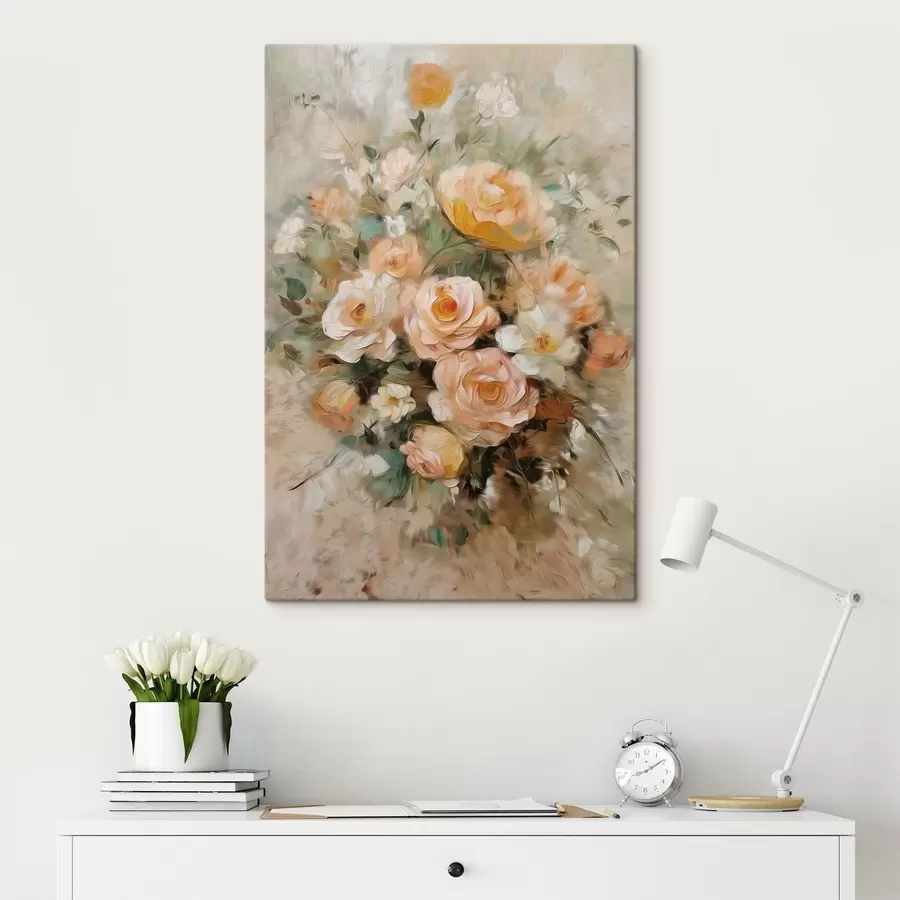 Tableau Des fleurs dans un style peinture à l'huile s48944
