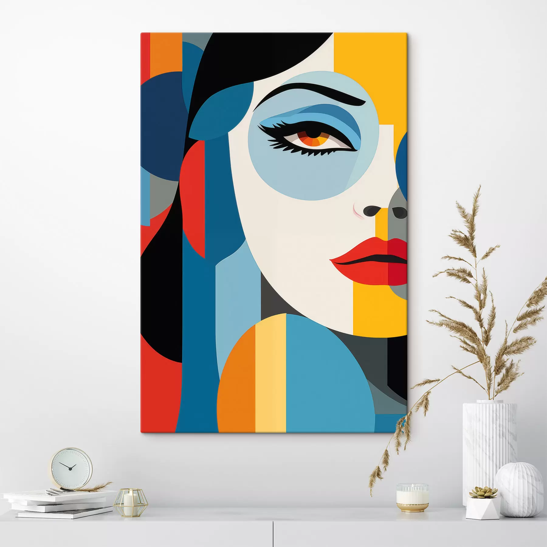 Tableau Portrait abstrait s48949