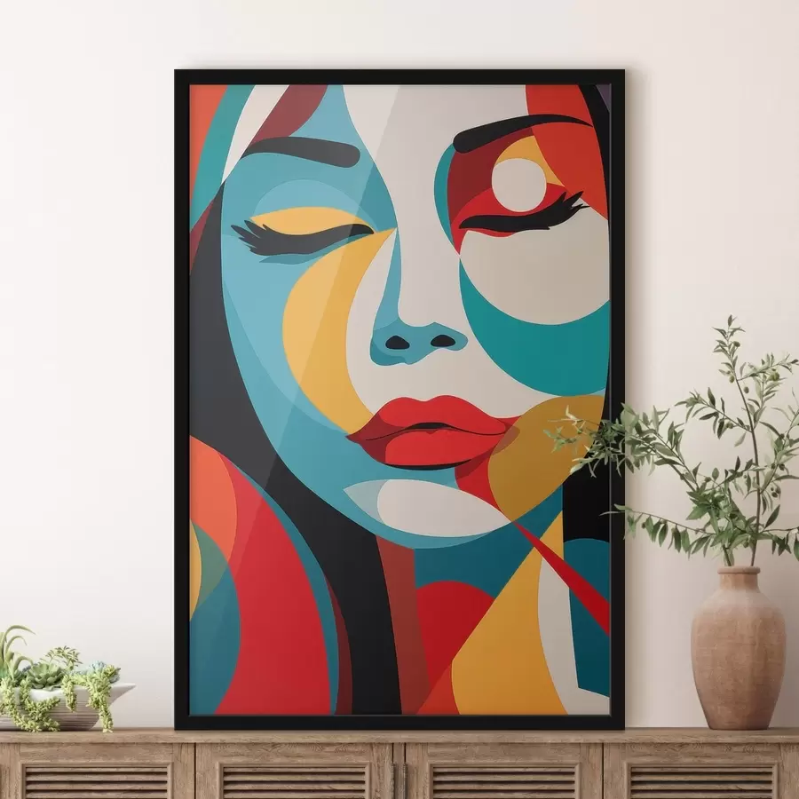 Papier peint Portrait abstrait f48948