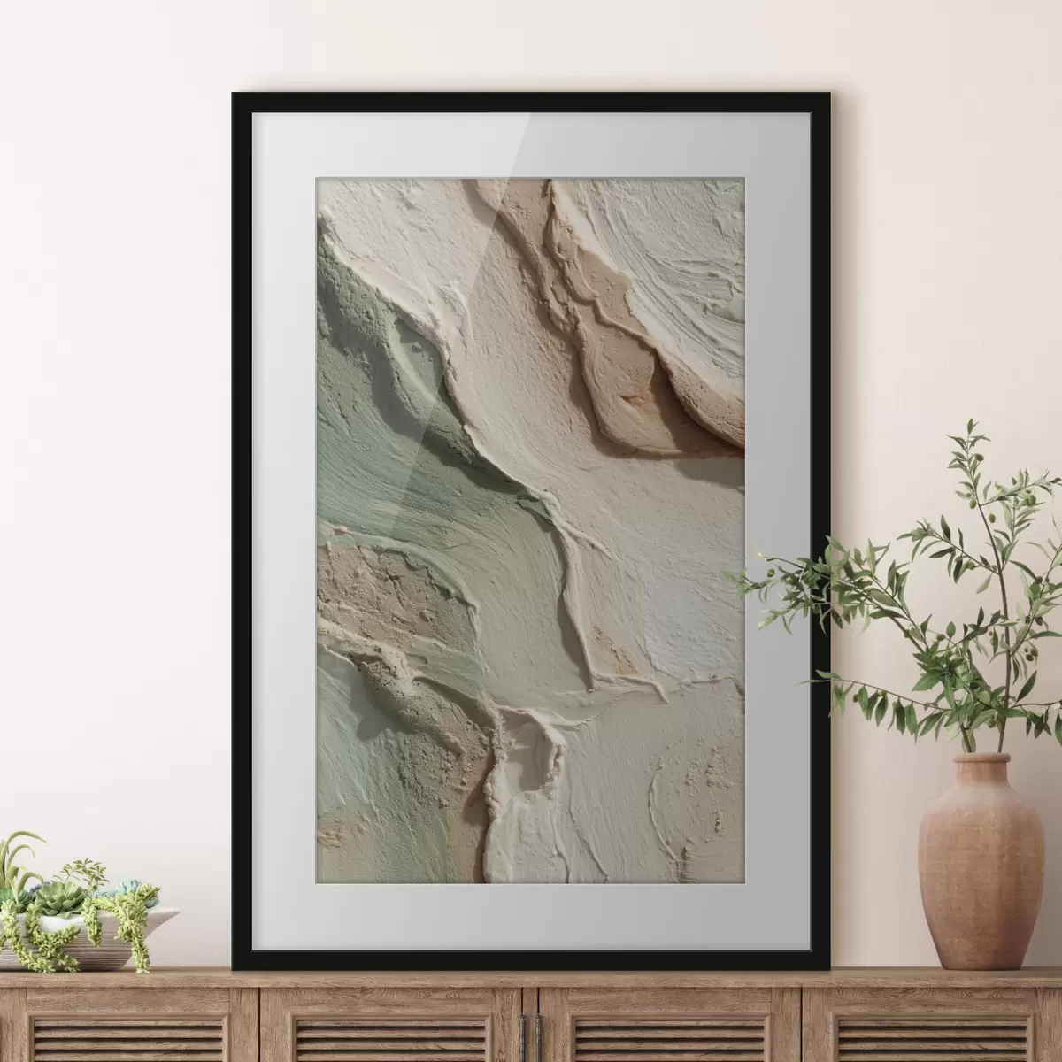 Poster Toucher vert f48799