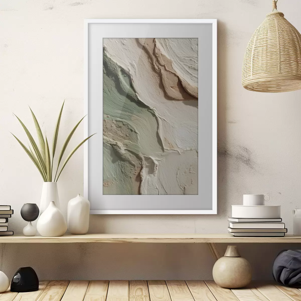 Poster Toucher vert f48799