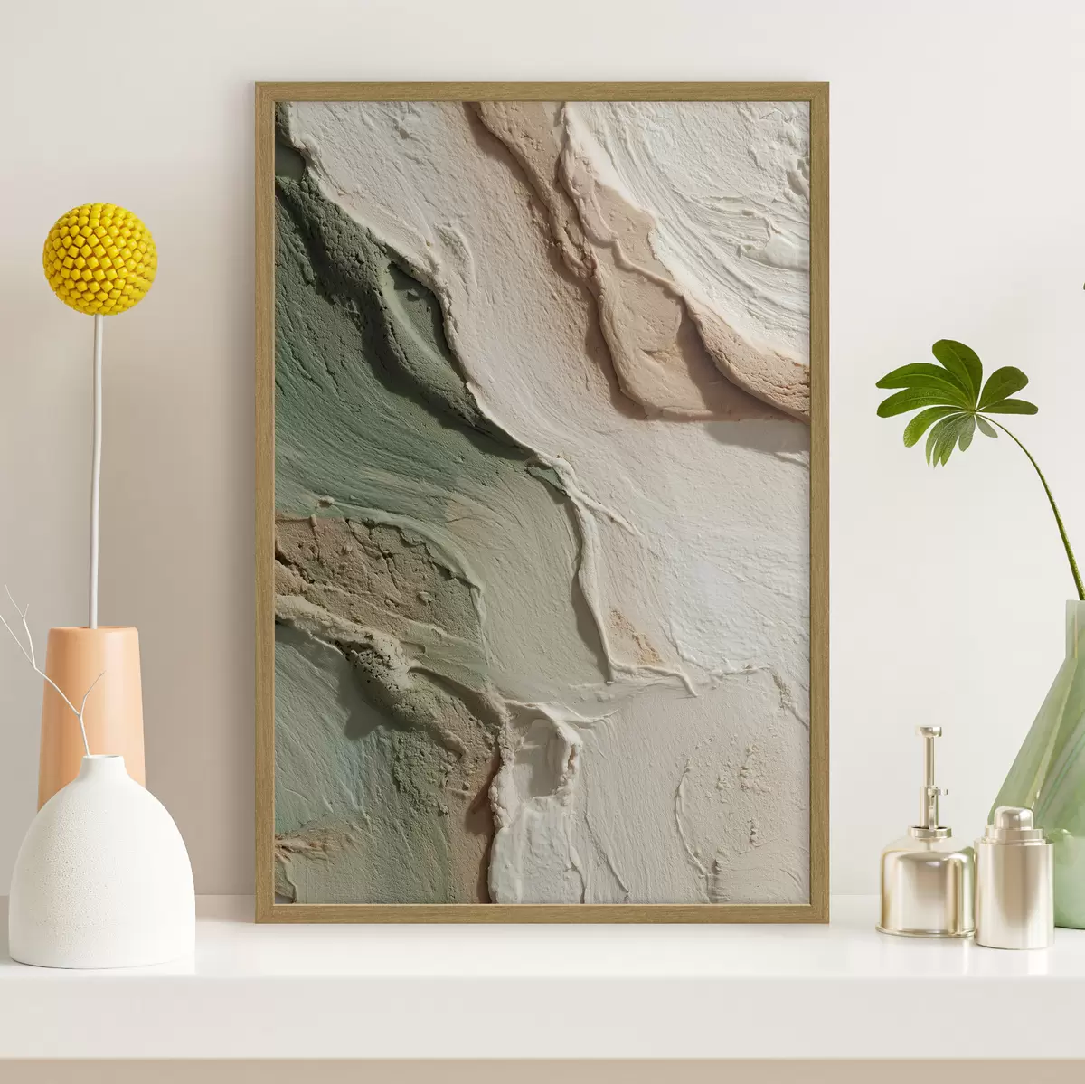 Poster Toucher vert f48799