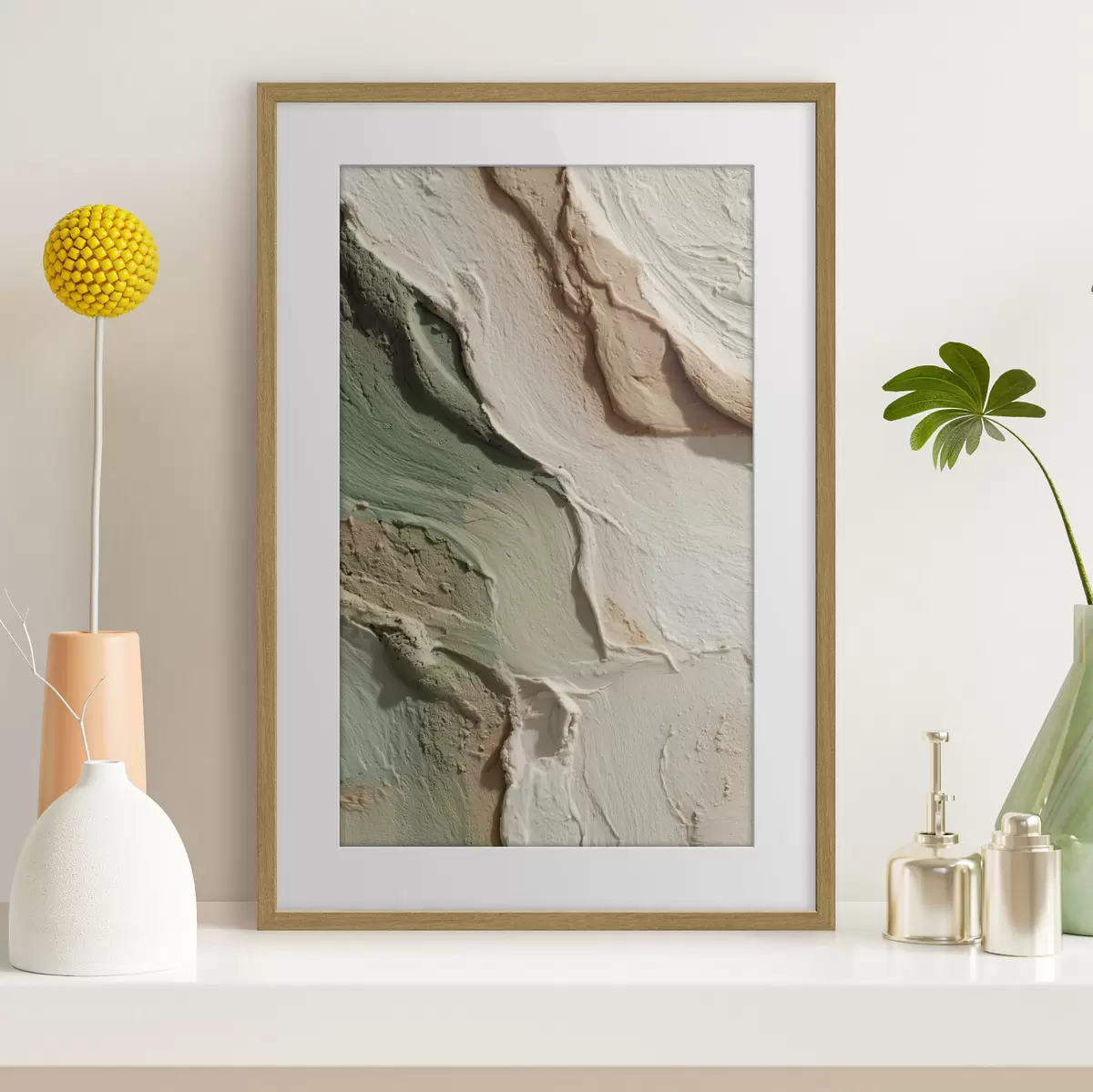 Poster Toucher vert f48799