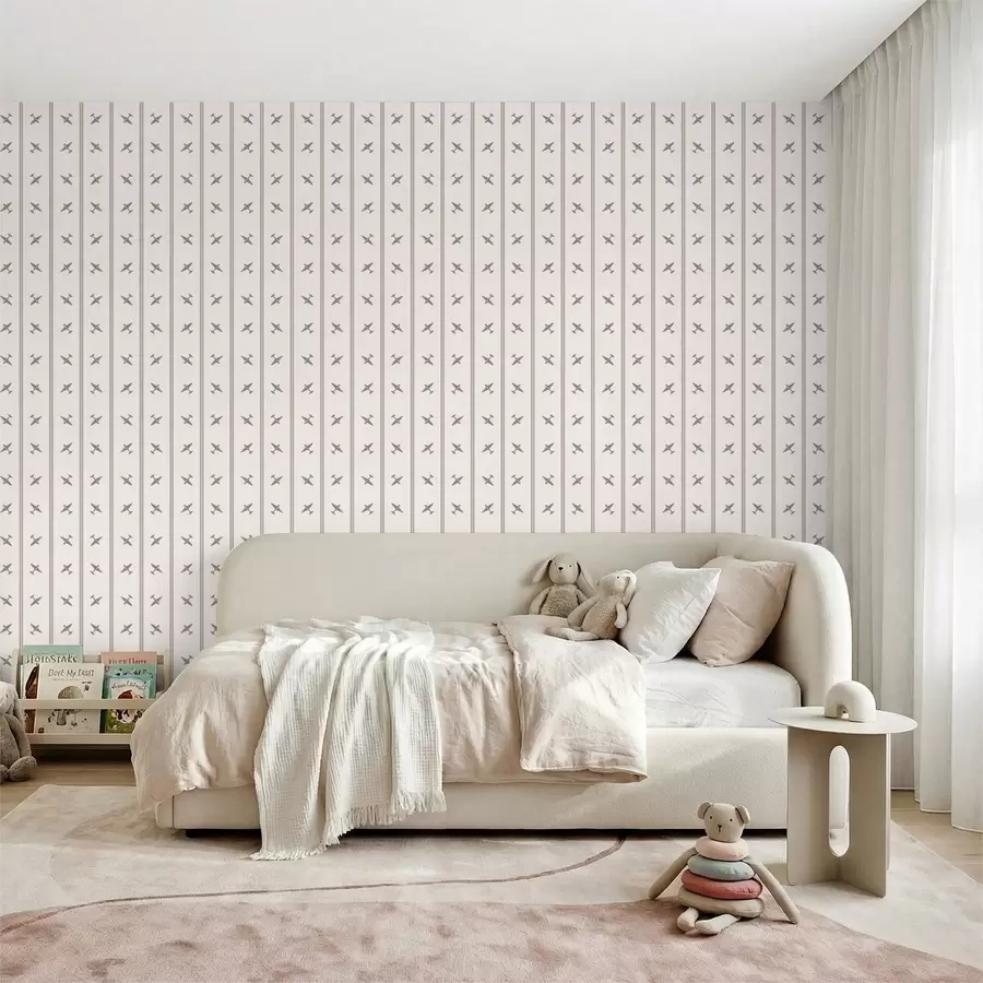 Papier peint Des avions à rayures sur fond clair a01170v1