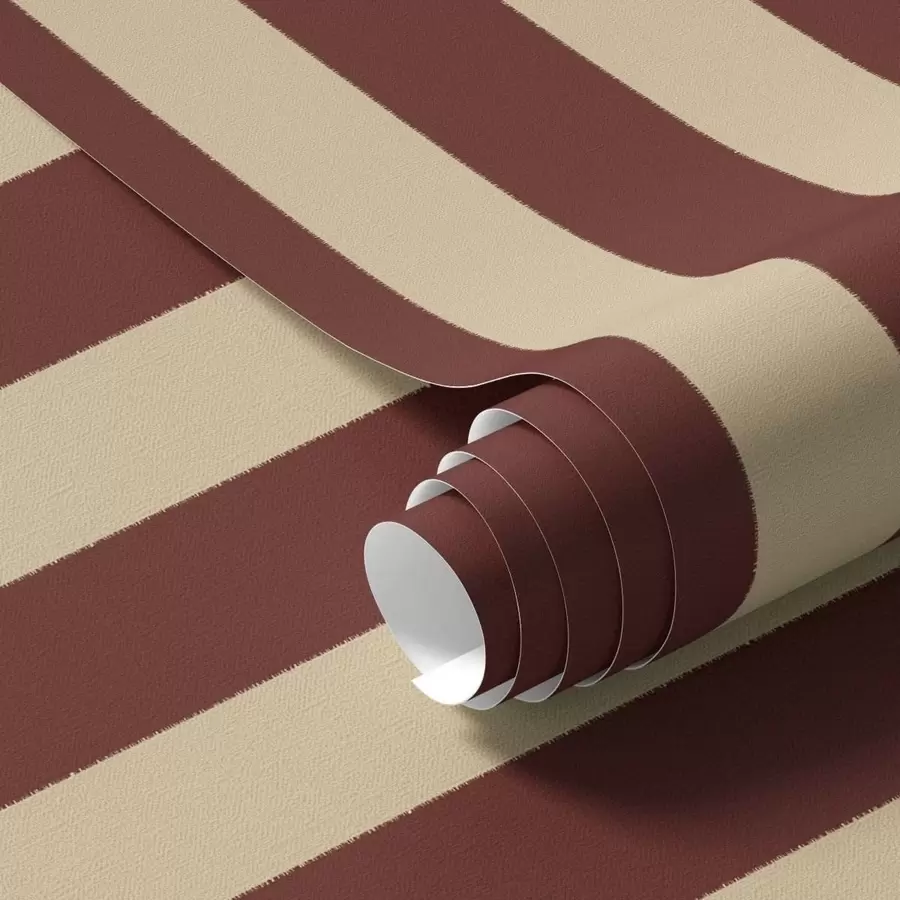 Papier peint Rayures verticales rouges et beiges a01179