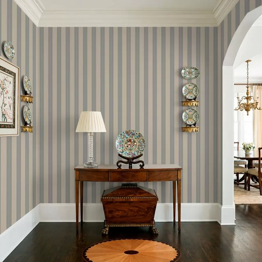 Papier peint Rayures verticales grises et beiges a01181