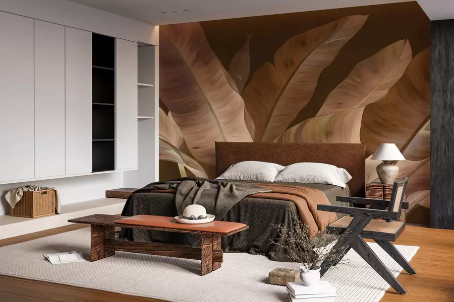 Papier peint Grandes feuilles de bananier w05499v2