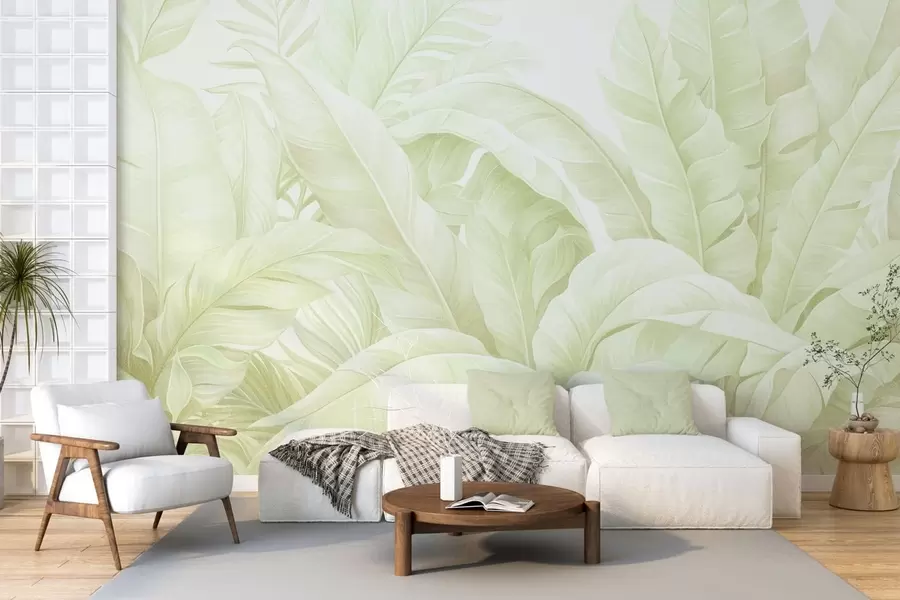 Papier peint Feuilles tropicales vintage w05518v1