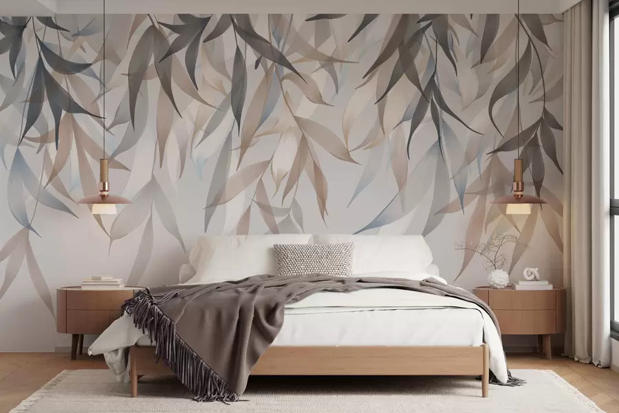 Papier peint De longues feuilles retombantes w05523