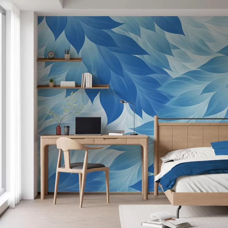 Papier peint Feuilles abstraites aux contours nets w05531v2